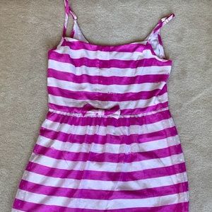 Lily Pulitzer Antonia White & Purple Striped Dress